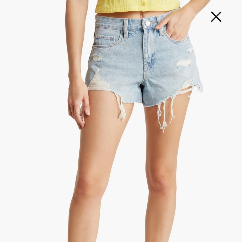 NEW BlankNYC Barrow vintage  High rise Cutoff Denim Shorts size 26